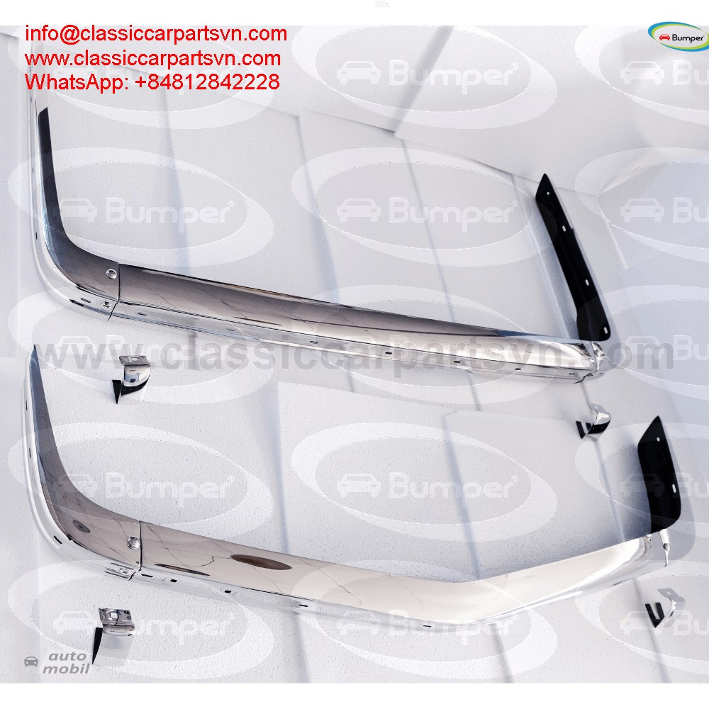 BMW E21 bumpers full set new (1975-1983) by stainless steel new