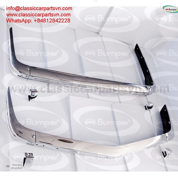 BMW E21 bumpers full set new (1975-1983) by stainless steel new